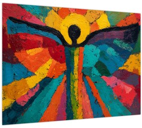 Obraz - Maľovaný anjel (70x50 cm)