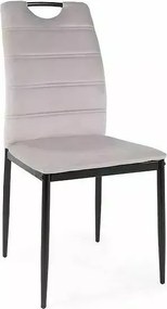 SI Stolička Rip Velvet svetlo šedá