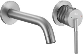 Rea Argon, umývadlová batéria pod omietku + montážny systém BOX, brúsená oceľ, REA-B3912