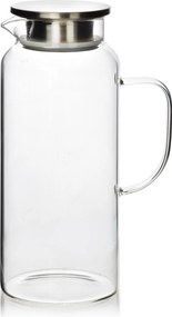 Sklenený džbánok s víkom CLARA 1,9 L priehľadný