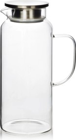 Sklenený džbánok s víkom CLARA 1,9 L priehľadný