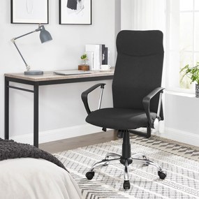 Ergonomická kancelárska stolička, čierna