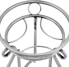 STOJAN NA KVETINÁČ SHANE 37X29 CM STRIEBORNÁ