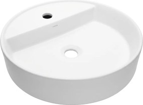 Mereo Lota, umývadlo na dosku bez prepadu, 450x450x110 mm, okrúhle, keramické, MER-UC454511C