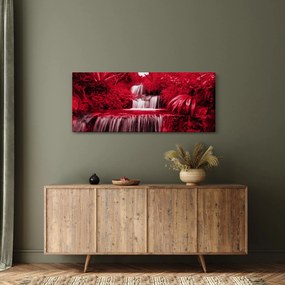 Obraz - Indonézske vodopády v červenej (120x50 cm)