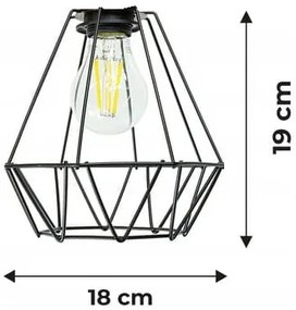 BERGE Závesné svietidlo 1x E27 DIAMOND LARGE