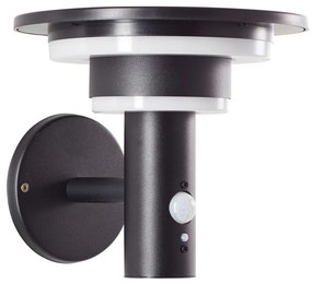 Brilliant - LED Solárne nástenné svietidlo so senzorom GARVINA LED/3W/3,7V IP44