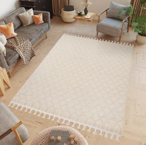 Nadčasový koberec v béžovej farbe Rio Loop Šírka: 80 cm | Dĺžka: 150 cm