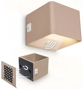 Briloner 3879011 - LED Nabíjateľné nástenné svietidlo so senzorom BORRA LED/1,5W/5V 3600 mAh béžová