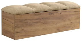 Lavica v béžovej a prírodnej farbe Kumo - Bobochic Paris