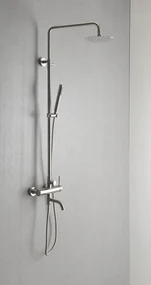 Sapho Sapho, MINIMAL sprchový / vaňový stĺp s pákovou batériou, nerez, MI140