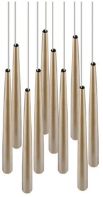 LED závesné svietidlo v zlatej farbe ø 30 cm Cala – Trio Select