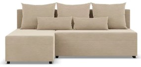 Rohová rozkladacia sedačka FERMO Poso krémová