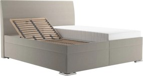 Posteľ Monte 180x200 cm, béžová tkanina