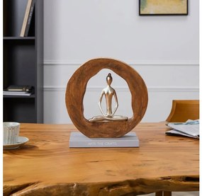 Eglo 427414 - Dekorácia KEMAMAN 27,2x28,5 cm drevo/živica