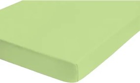 Napínacie prestieradlo Jersey Castell 180x200 cm, zelené%