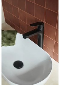 KFA Armatura 5552-712-81 - Umývadlová batéria + výpust OTAVA 30,2 cm matná čierna