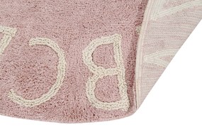 Lorena Canals koberce Ručne tkaný kusový koberec Round ABC Vintage Nude-Natural - 150x150 (priemer) kruh cm