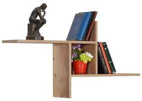 Nástenná polica 50x100 cm hnedá