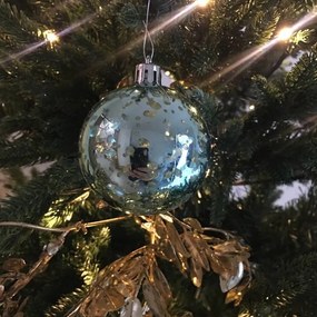 DECOLED Plastové ozdoby, prům. 6 cm, 50 ks, zelená