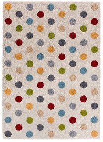 Krémovobiely koberec 80x150 cm Norge Dots – Universal