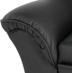 Kožené kreslo Dubaj LUX, hnedá (S-12)