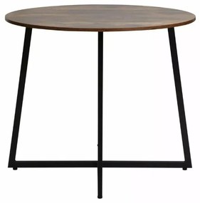 Okrúhly jedálenský stôl LUNA 90 cm, rustikálne hnedá