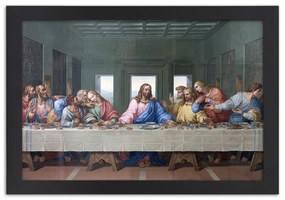 Gario Plagát Úryvok diela Posledná večera - Leonardo da Vinci, reprodukcia Farba rámu: Bez rámu, Rozmery: 90 x 60 cm