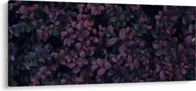 Obraz tmavočervených lístočkov (120x50 cm)