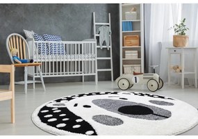 Kusový koberec Teddy krémový kruh 160cm