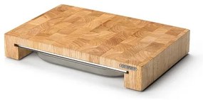 Continenta C4026 - Kuchynská doska na krájanie s misou 39x27 cm gumovník