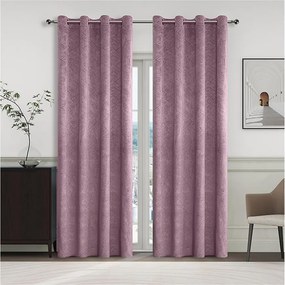 Záves na krúžkoch YC11937/280G/13/140x250 cm vresový