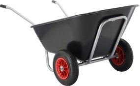 GARDEN LINE Záhradný fúrik – objem 280 l, čierny