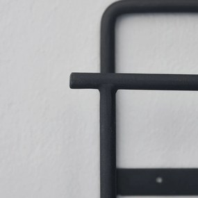 Čierny stojan na časopisy Hold 15 cm × 7 cm × 22 cm