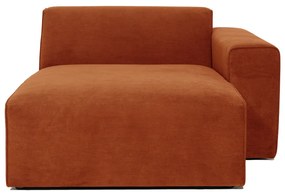 Oranžový menčestrový modul pohovky (pravý roh) Sting - Scandic