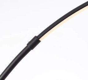 Brilliant - LED Stmievateľná dotyková stojacia lampa BOW LED/14W/230V čierna