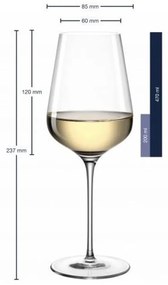 Leonardo Pohárik na biele víno BRUNELLI 470 ml