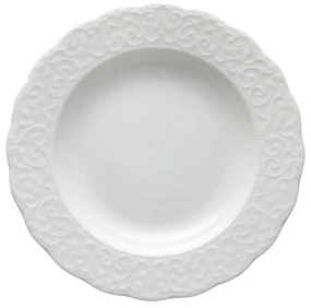 Biely hlboký porcelánový tanier ø 22 cm Gran Gala – Brandani