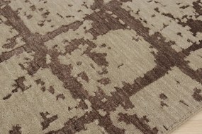 Mujkoberec Original, Ručne viazaný indický koberec Sirsa DC-4, 60x90, béžová, obývacia izba