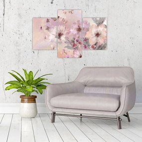 Obraz - Umelecká koláž s motýľmi (90x60 cm)