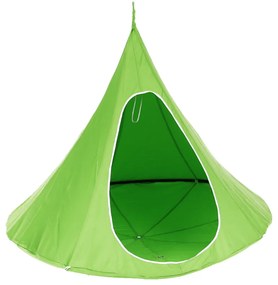 Závesné hojdacie kreslo, zelená, KLORIN NEW KLASIK CACOON HAMMOCK