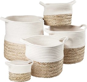 COTTON BRAID Úložný kôš z morskej trávy XS