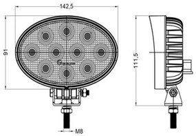 LED Bodové svietidlo pre automobil OSRAM LED/40W/10-30V IP68 5700K