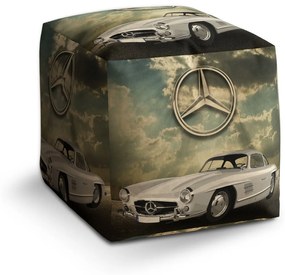Sablio Taburet Cube Mercedes-Benz 300 SL Na ceste: 40x40x40 cm