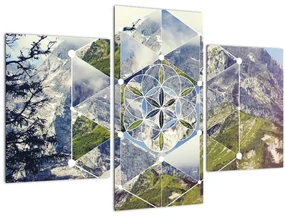 Obraz - Geometrický obrazec (90x60 cm)