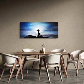 Obraz meditujúce ženy (120x50 cm)