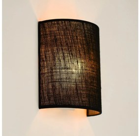 Brilagi - Nástenné svietidlo SEMI 1xE27/15W/230V pr. 20 cm čierna