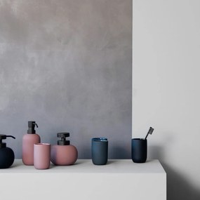 Antracitovosivý keramický téglik na zubné kefky Lotus – Mette Ditmer Denmark