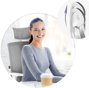 Kancelárska stolička Sofotel Rotar Micro-Mesh 240100 - tmavosivá