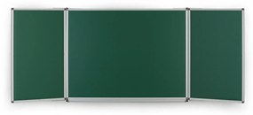 Roztváracia zelená keramická tabuľa pre popis kriedou, magnetická, 3000 x 1000 mm
